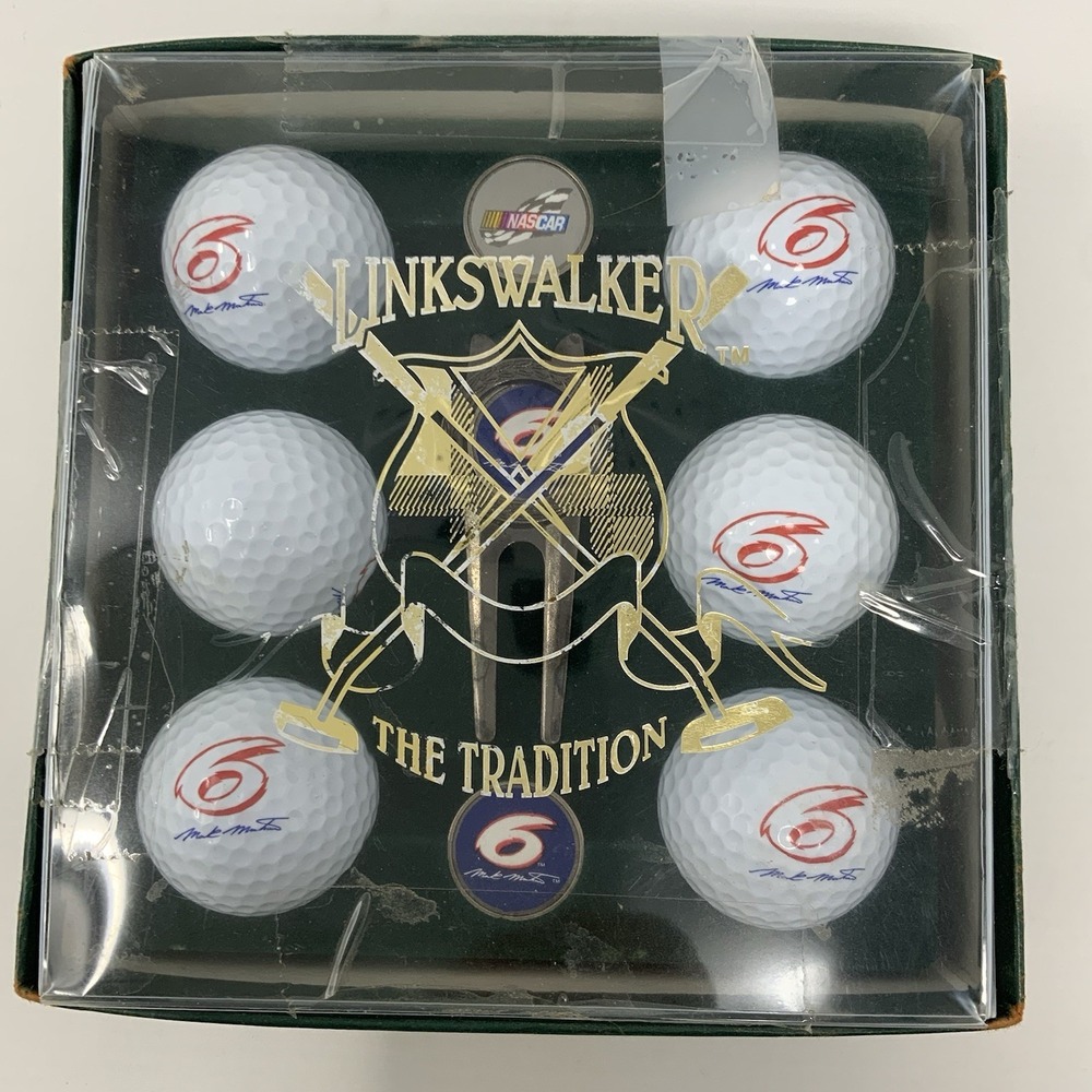 Vintage Linkswalker Golf Ball Divot Set Mark Martin NASCAR Official‎ License